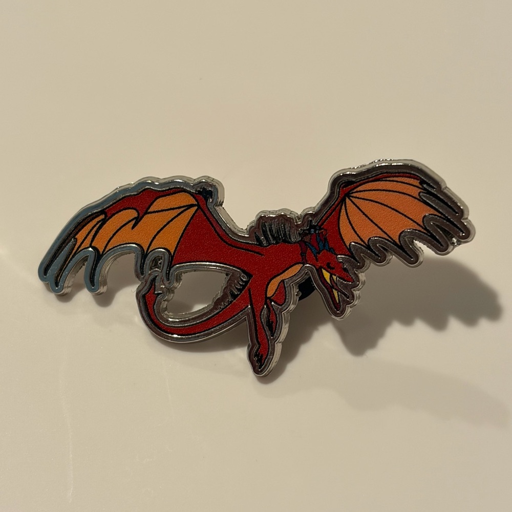 How to Train Your Dragon Red and Orange Dragon Pin